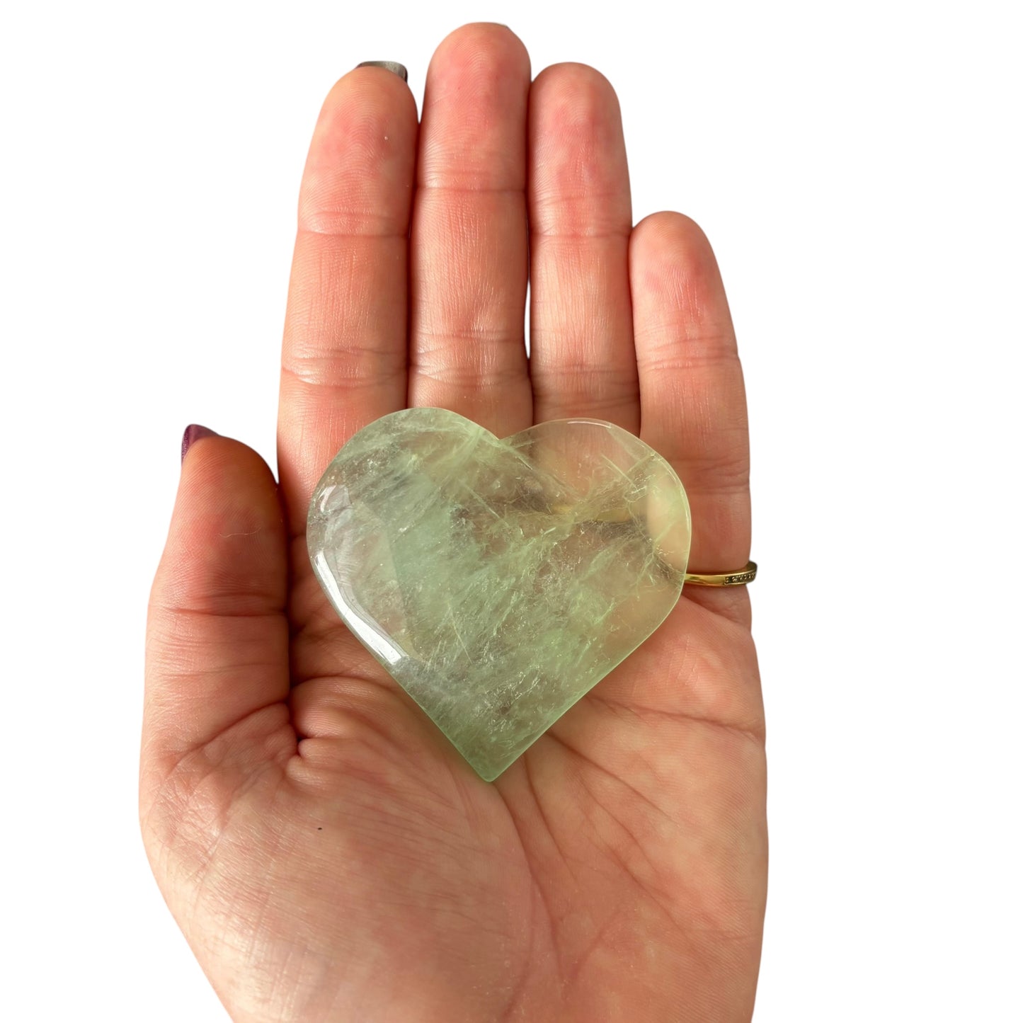 89g Fluorite Heart