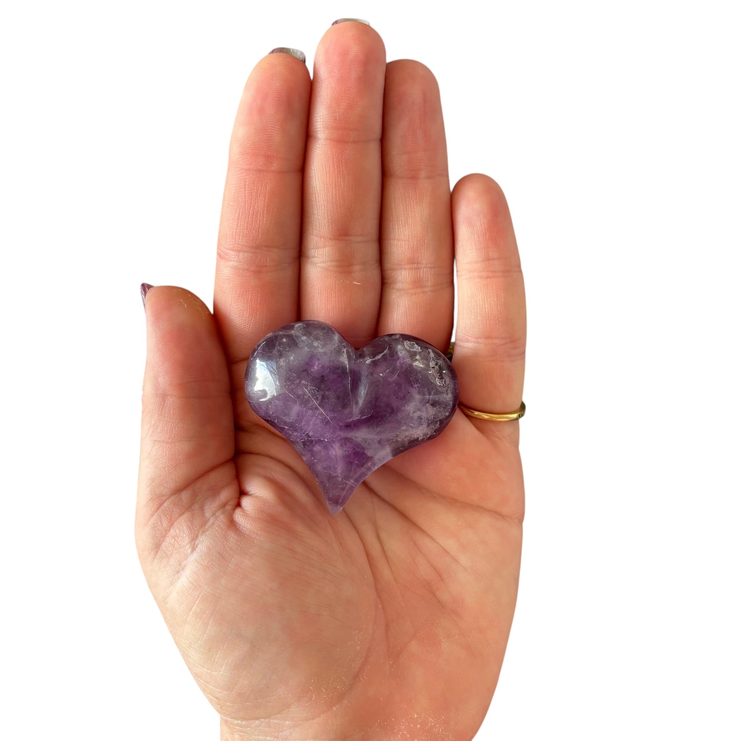 74g Fluorite Heart