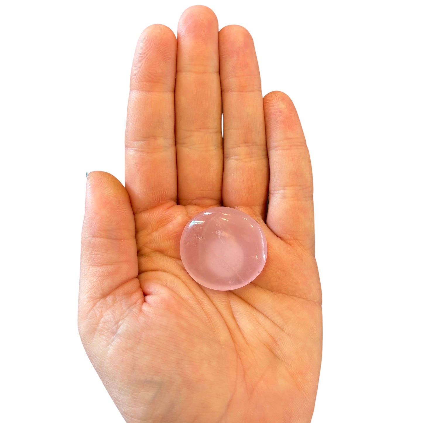 19g Rose Quartz Palm Stone