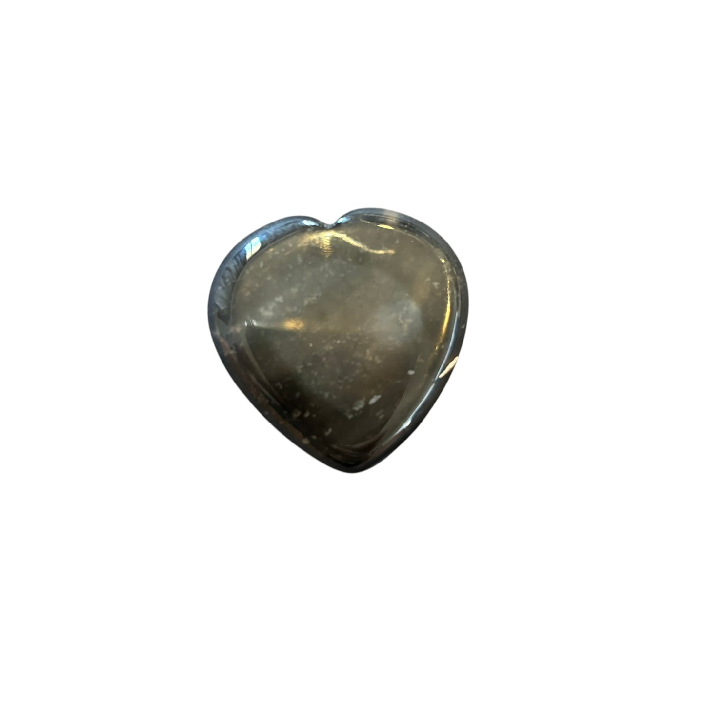 27g Black Agate Heart