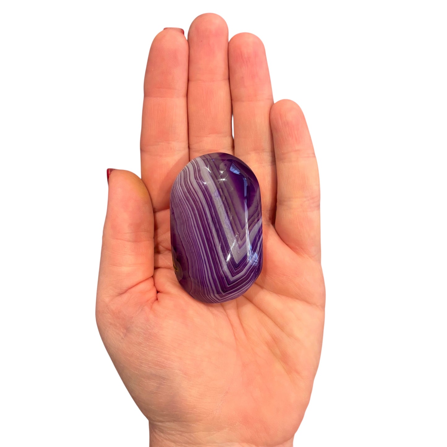 82g Purple Sardonyx Palm Stone