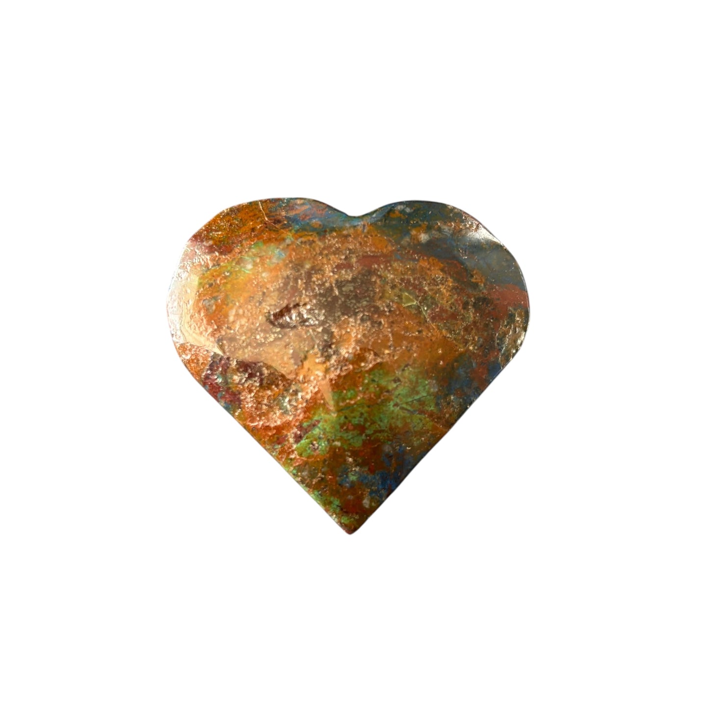 73g Chrysocolla with Lapis Lazuli Heart