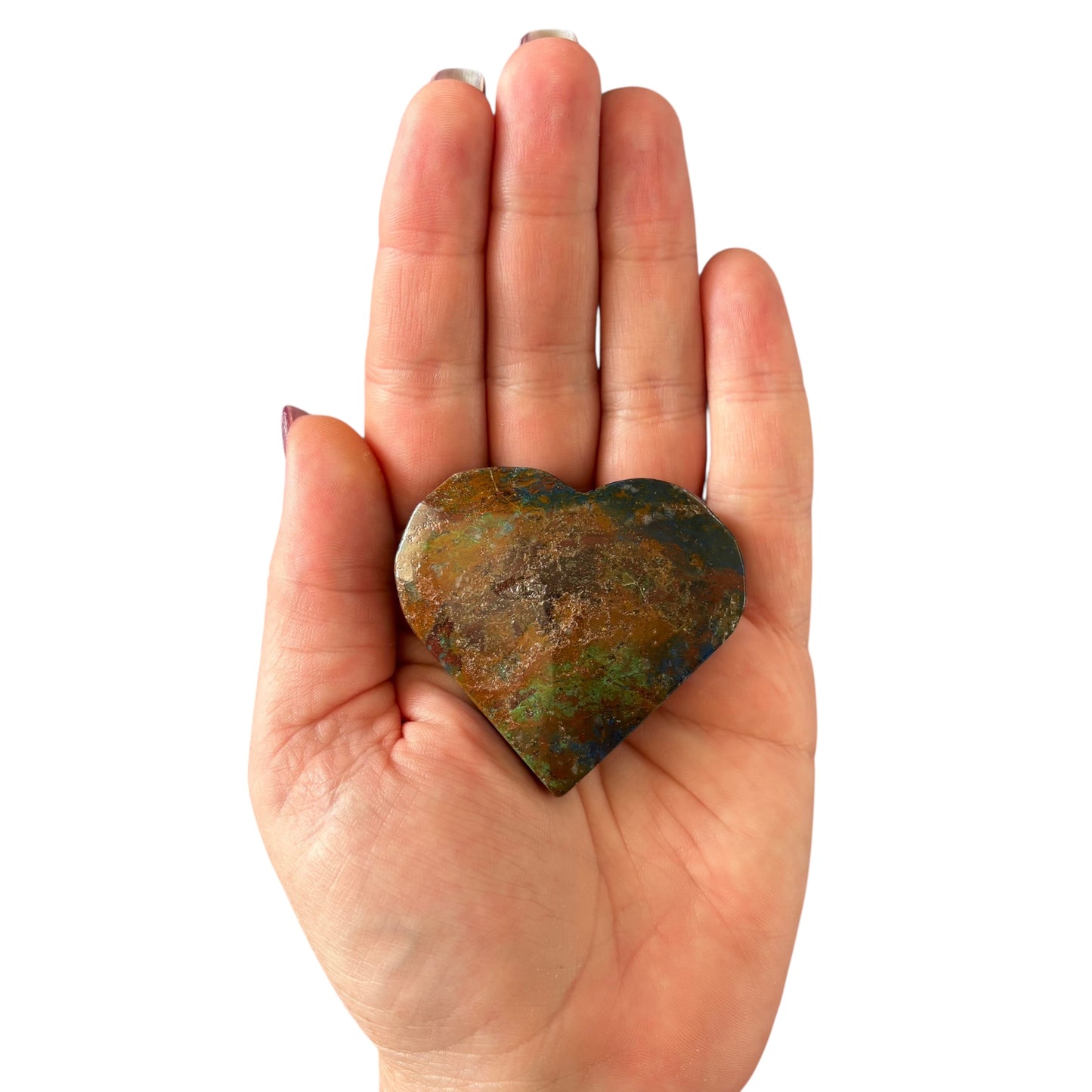 73g Chrysocolla with Lapis Lazuli Heart
