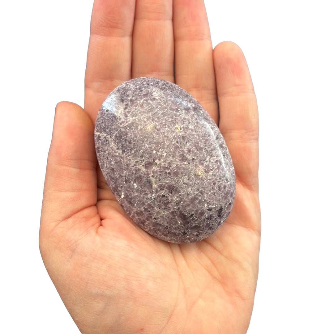 143g Lepidolite Palm Stone