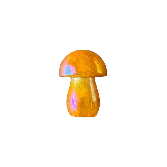 Yellow Aura Quartz Mushroom