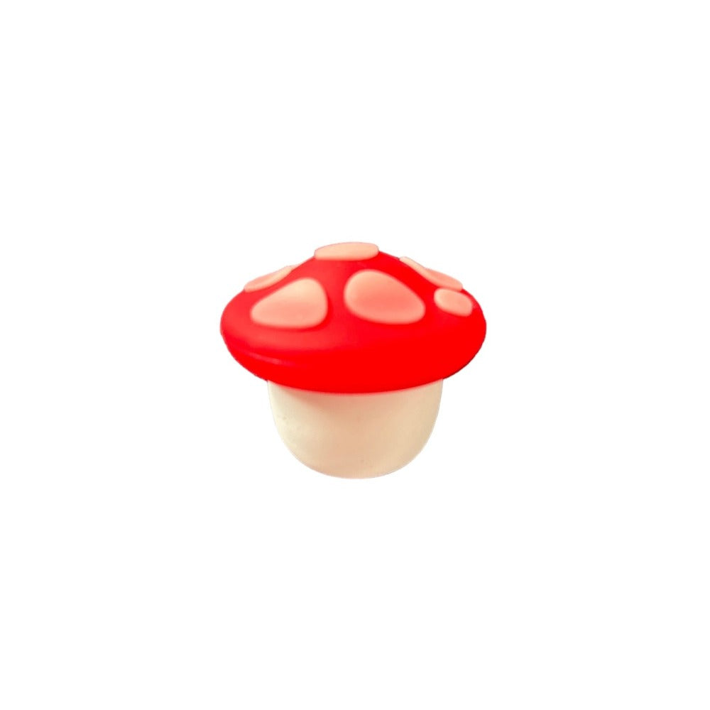 Red Silicone Mushroom Container