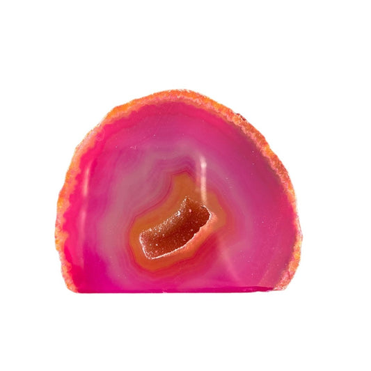 206g Pink Agate Cut Base