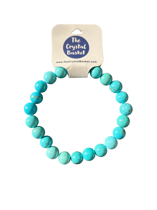 Dyed Blue Howlite Bracelet