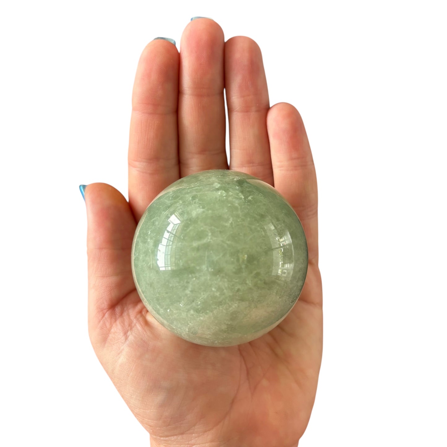 62mm Green Strawberry Quartz Sphere