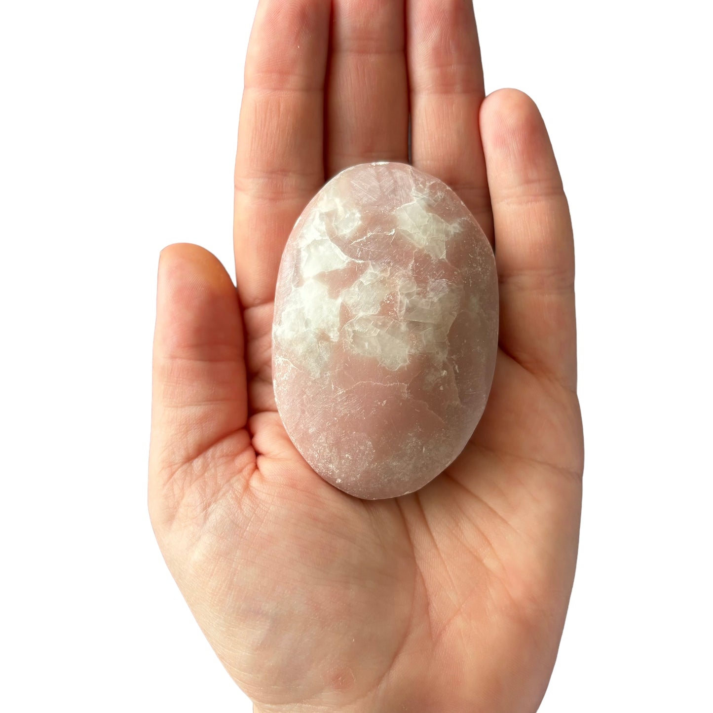 115g Pink Opal Palm Stone