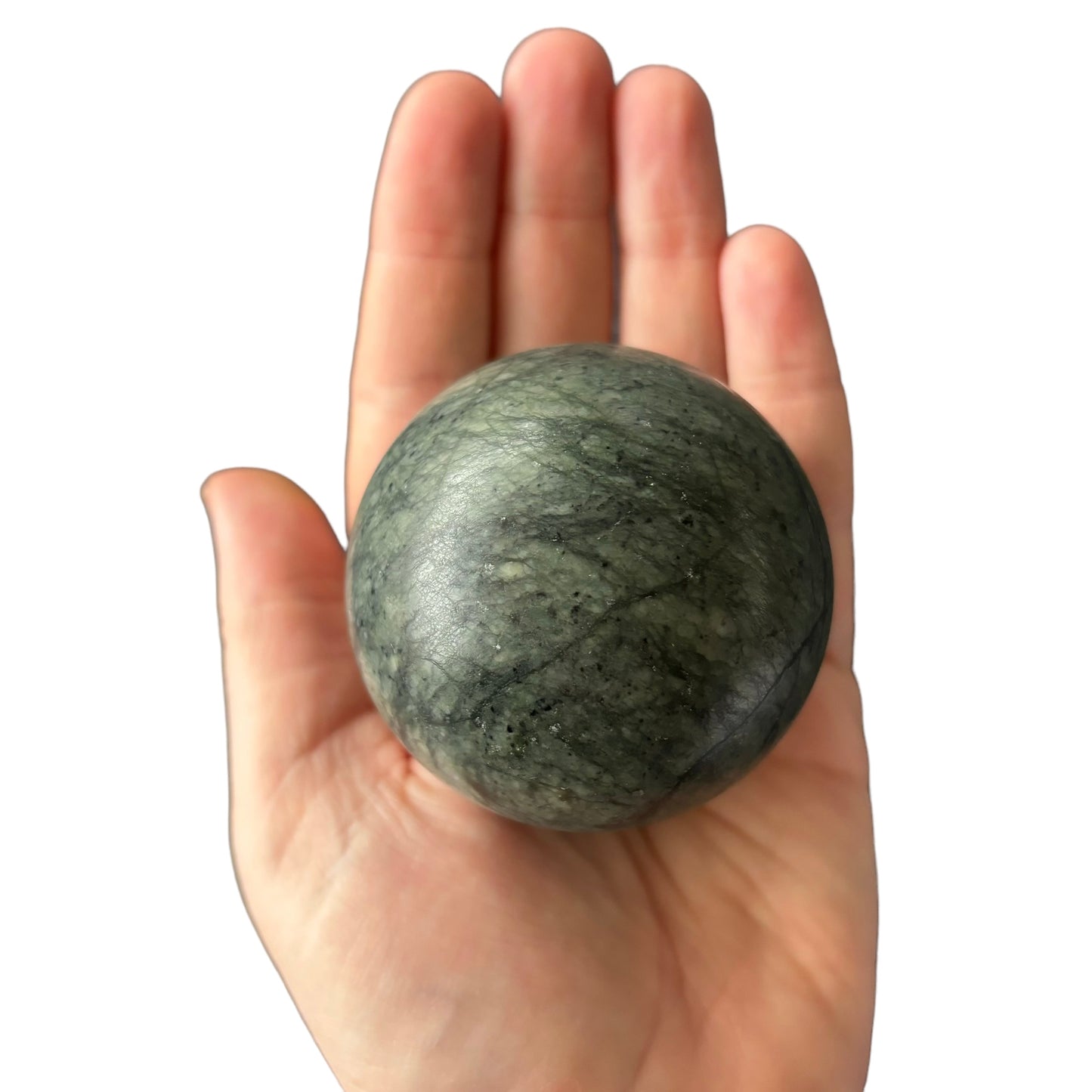 61mm Green Jade Sphere