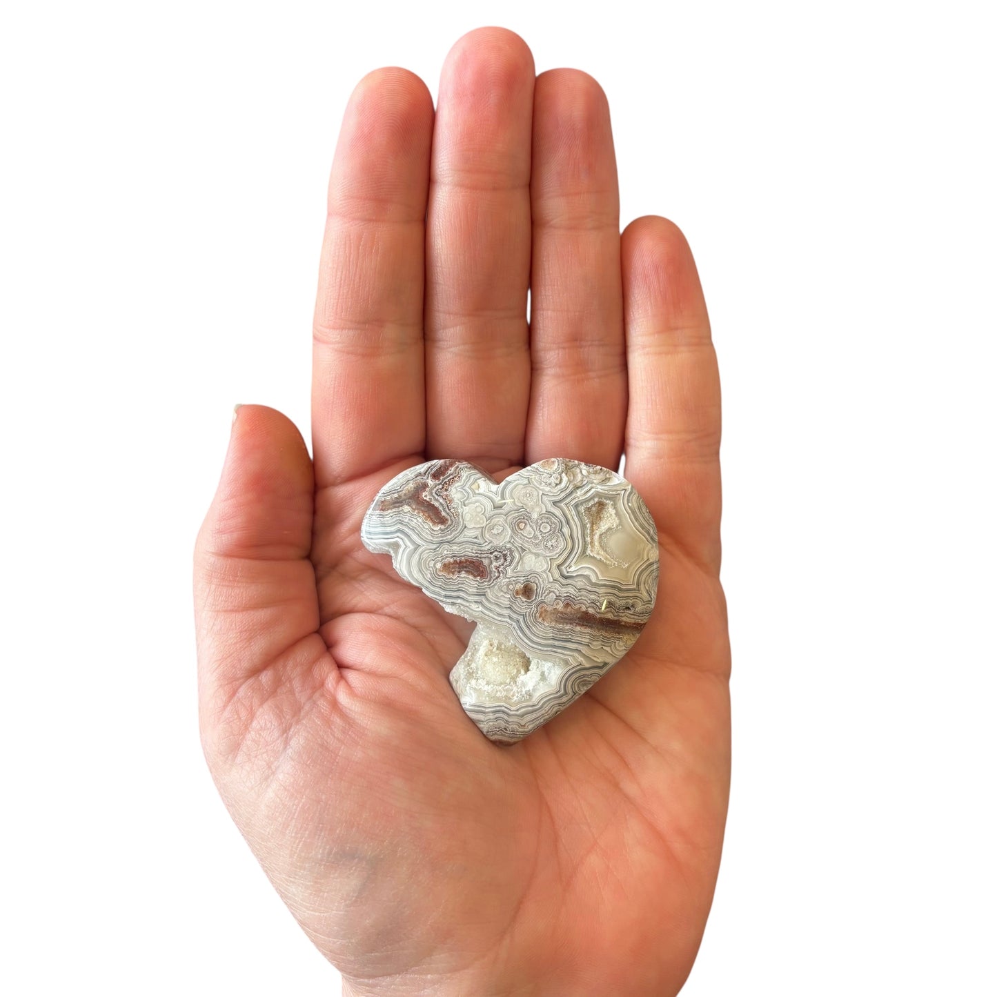 51g Mexican Agate Heart
