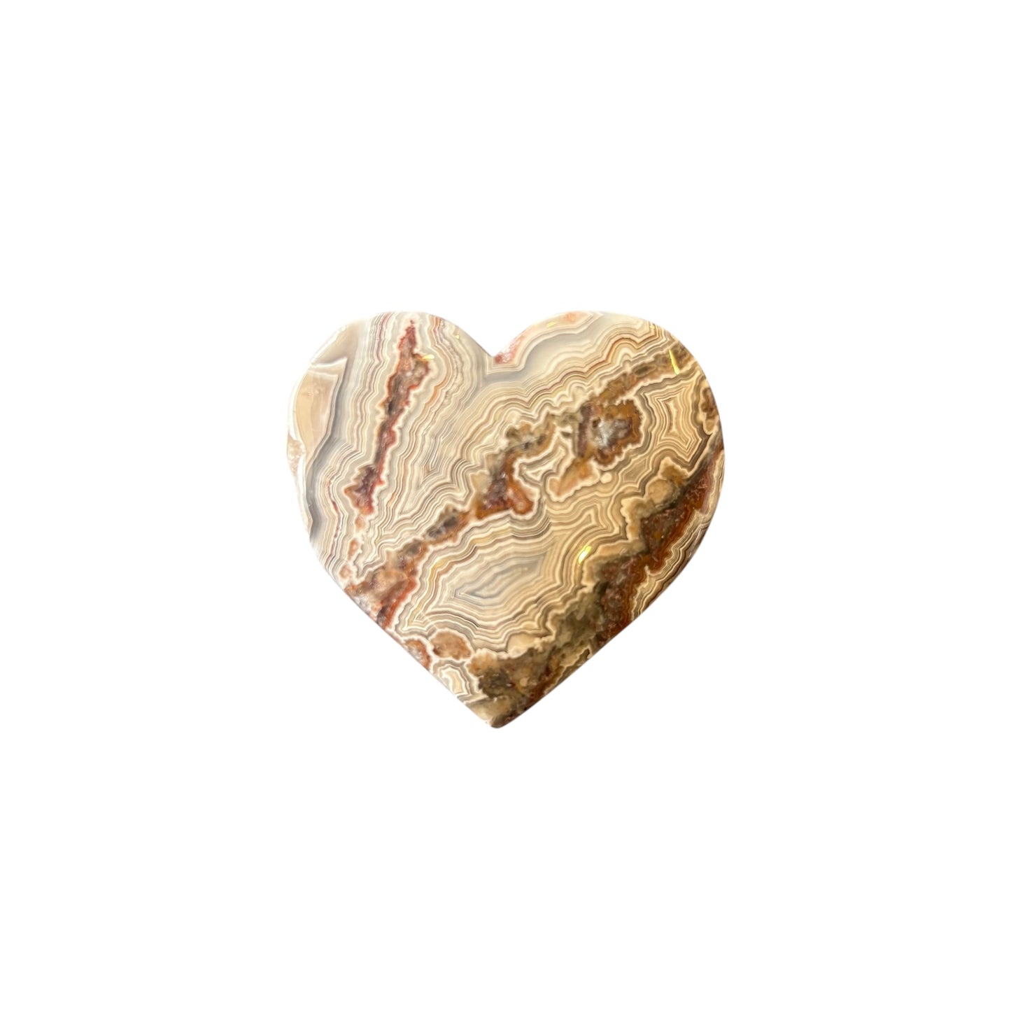 42g Mexican Agate Heart