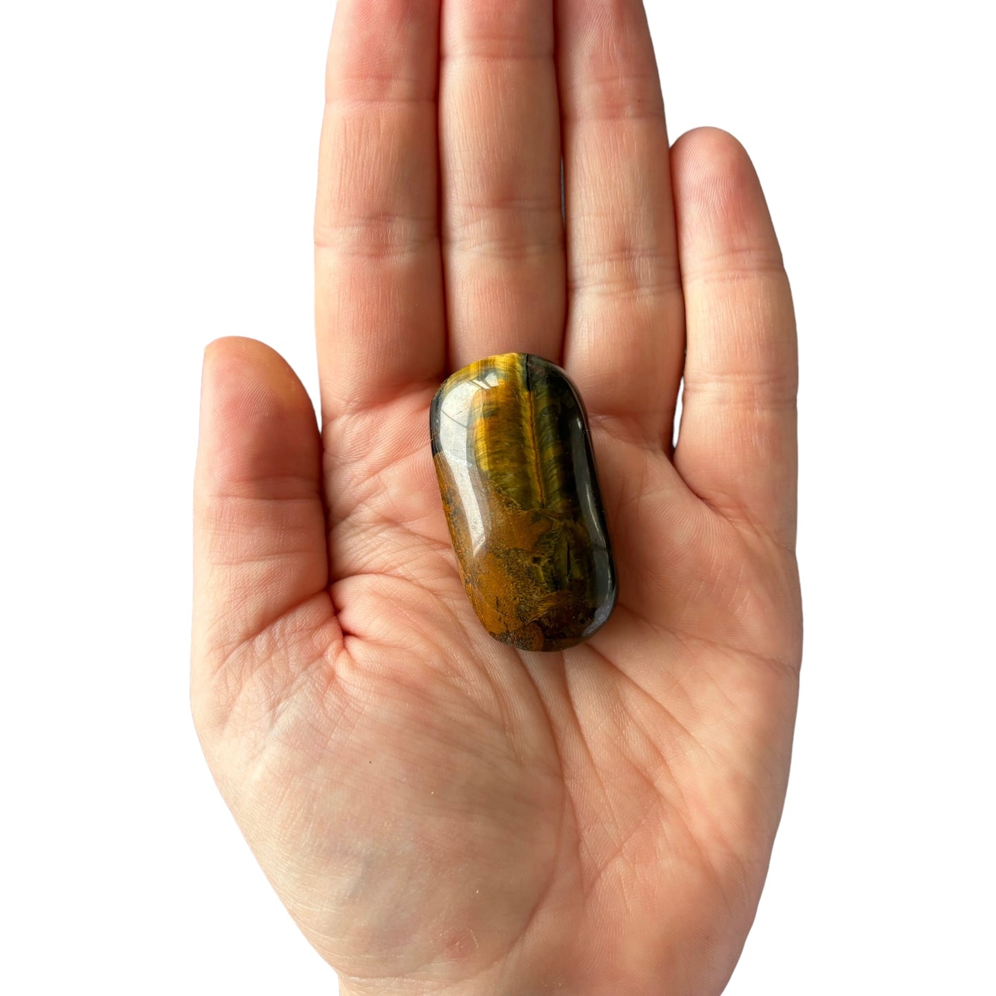 36g Tiger Eye Palm Stone