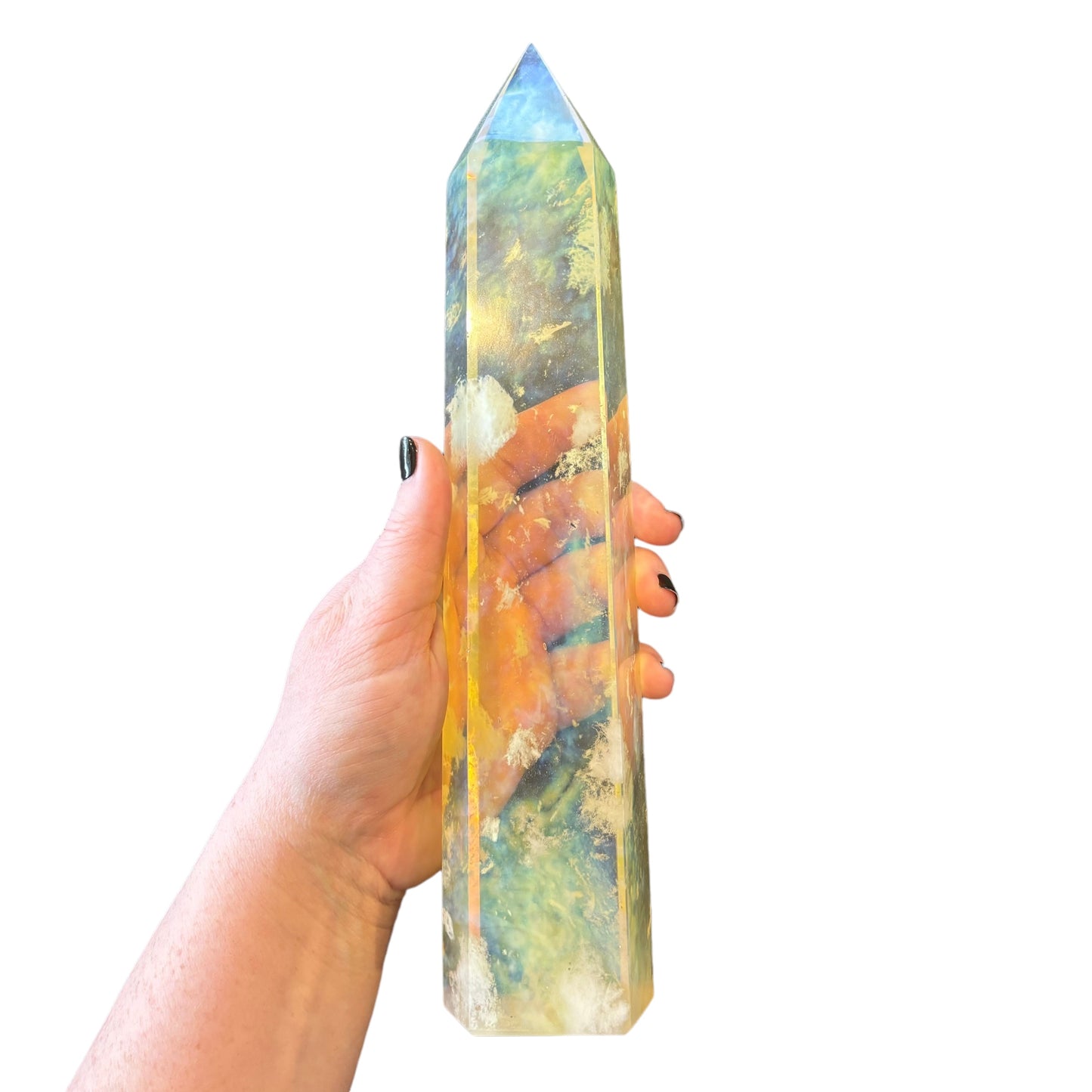 287mm Yellow Smelting Quartz Point