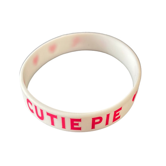 “Cutie Pie” Valentines Day Silicone Bracelet