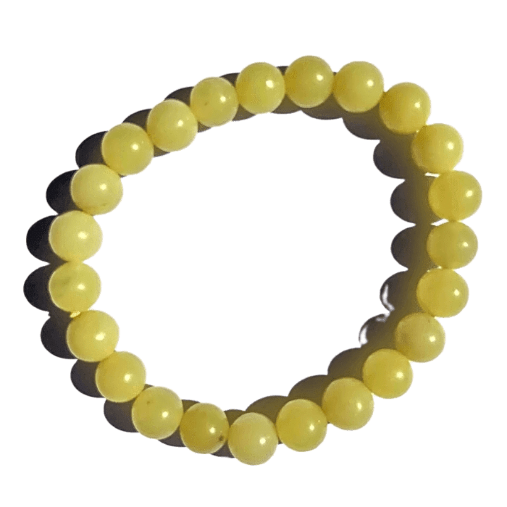 Yellow Jade 8mm stretch bracelet