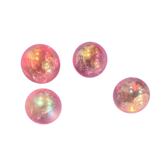 10-15mm Pink Aura Sphere