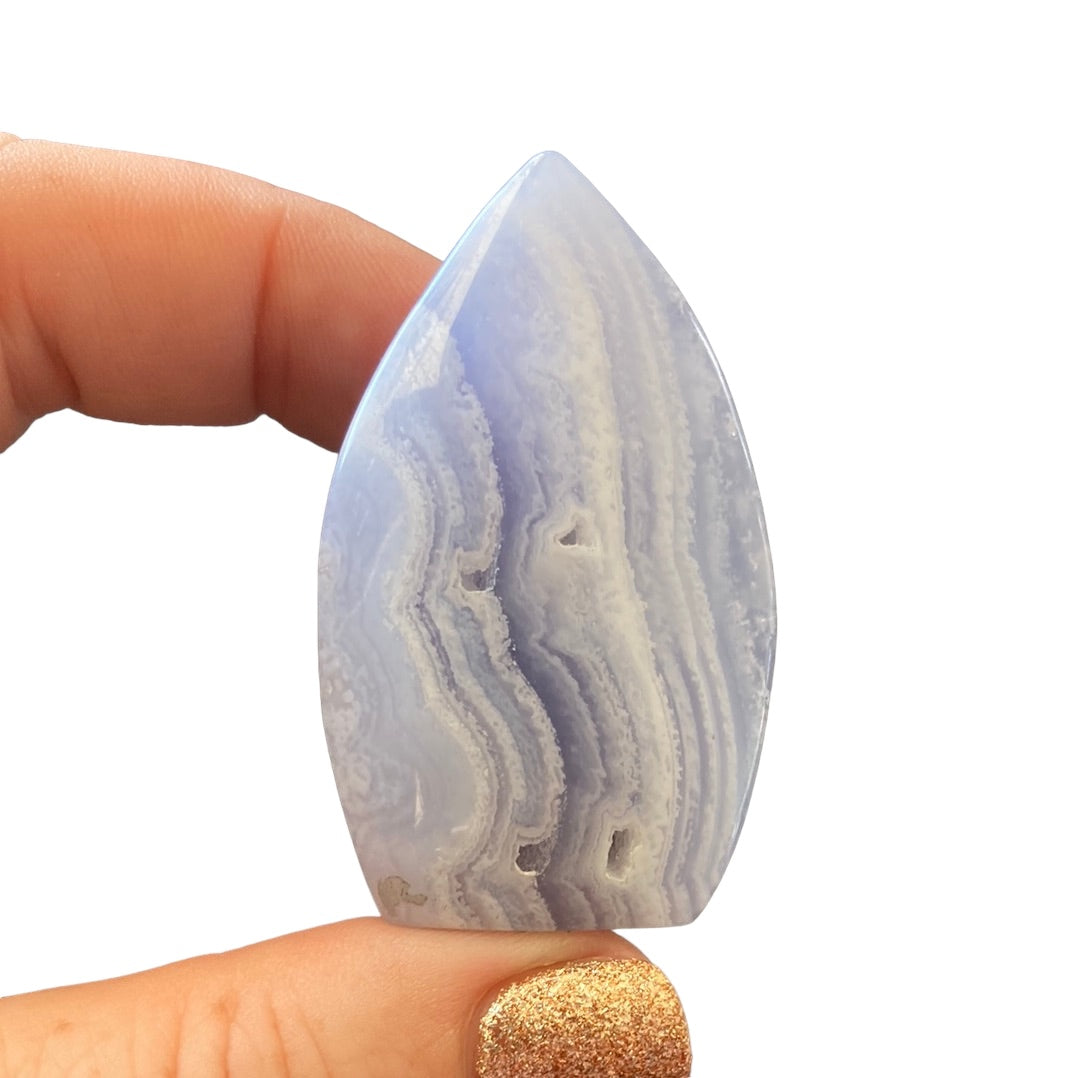 41g Blue Lace Agate Flame