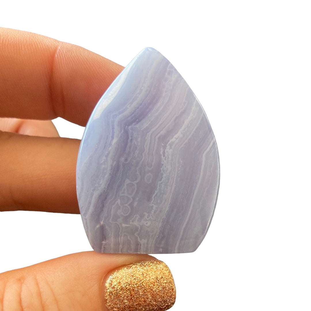 27g Blue Lace Agate Flame