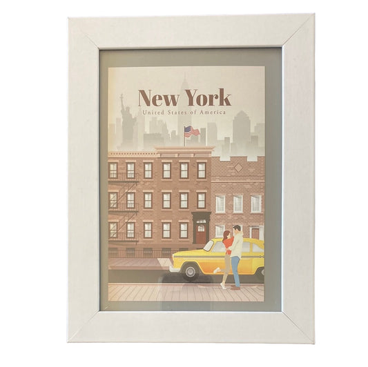 Framed Vintage Travel Art-New York