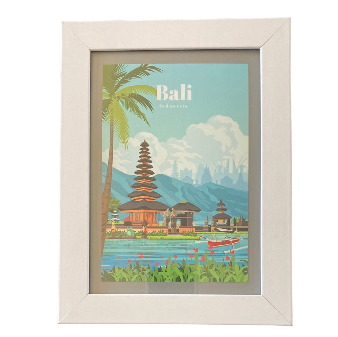 Framed Vintage Travel Art-Bali