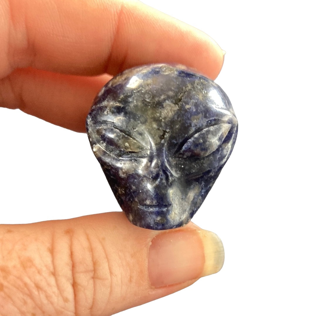 Sodalite Alien Head