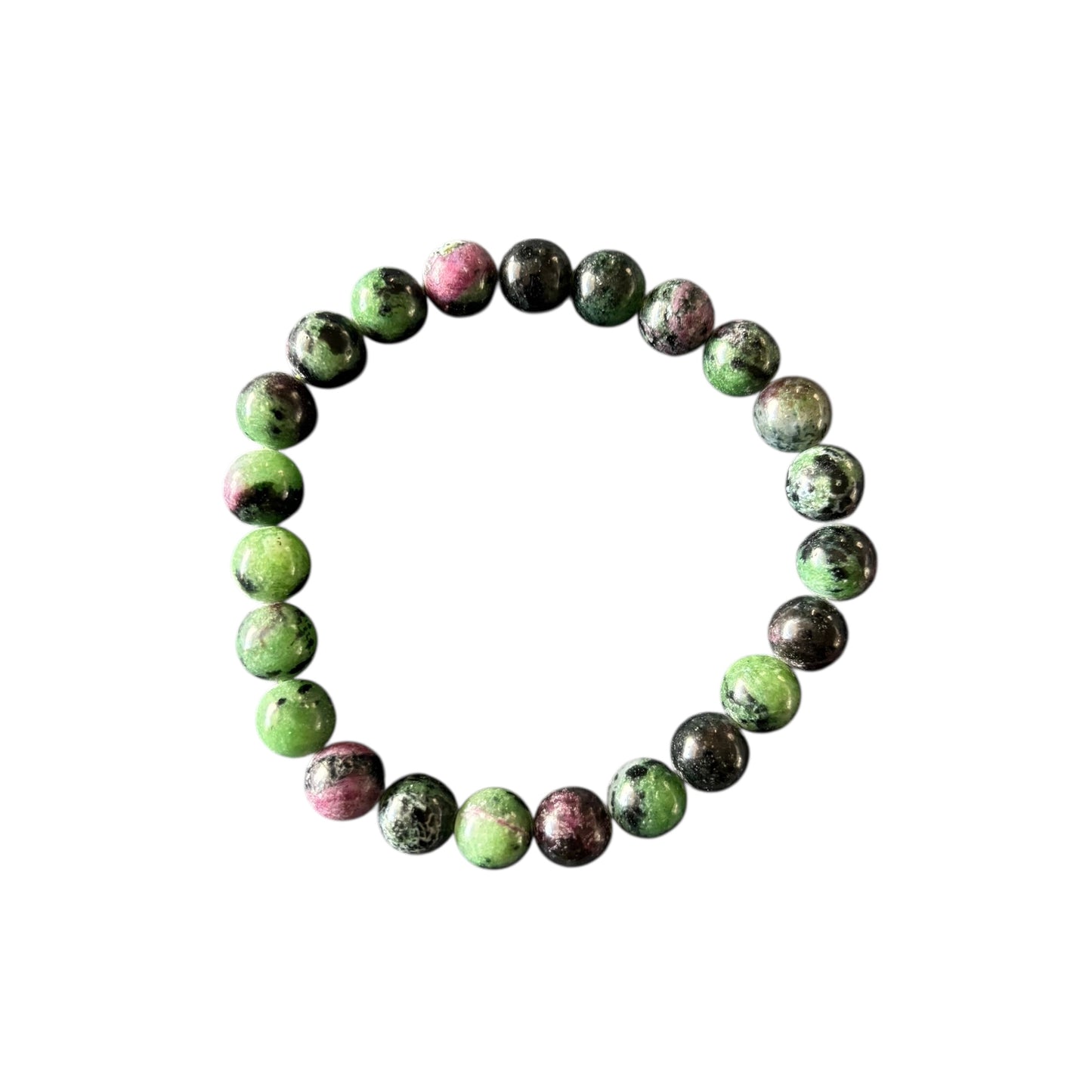 8mm Ruby Zoisite Bracelet