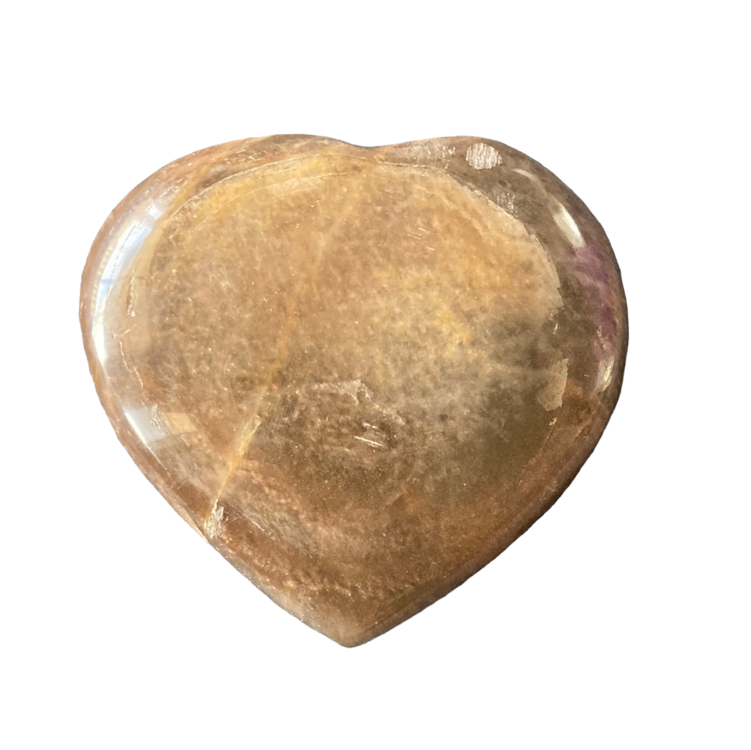 63g Black Moonstone Heart