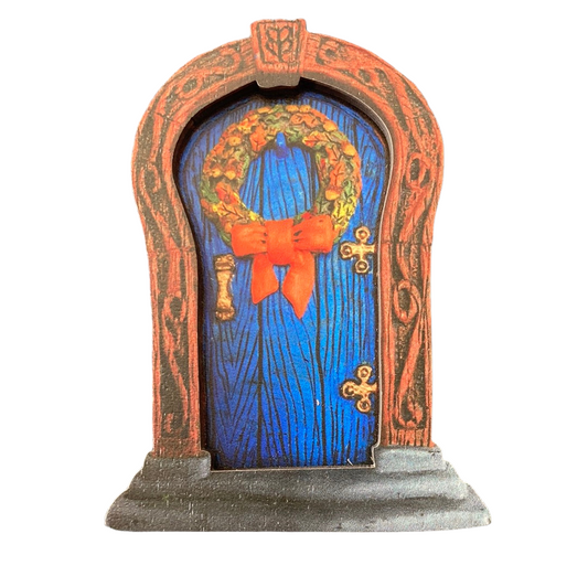 Blue Xmas Fairy Door