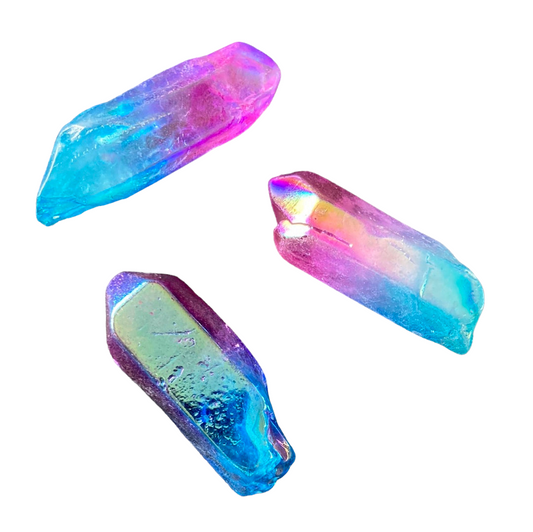 10-20g Blue & Purple Aura Quartz Shard
