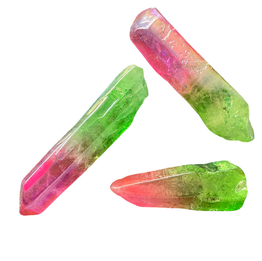 30-40g Pink & Green Aura Quartz Shard