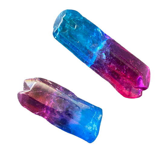 30-40g Blue & Purple Aura Quartz Shard