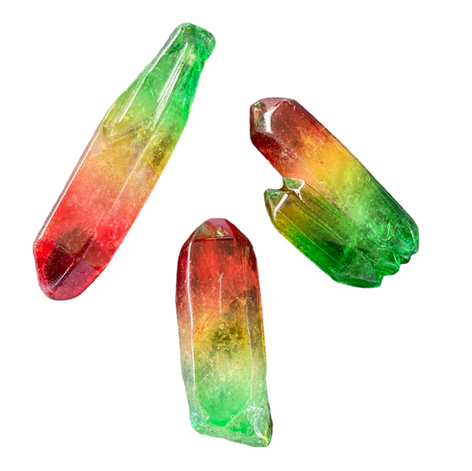 20-30g Red & Green Aura Quartz Shard