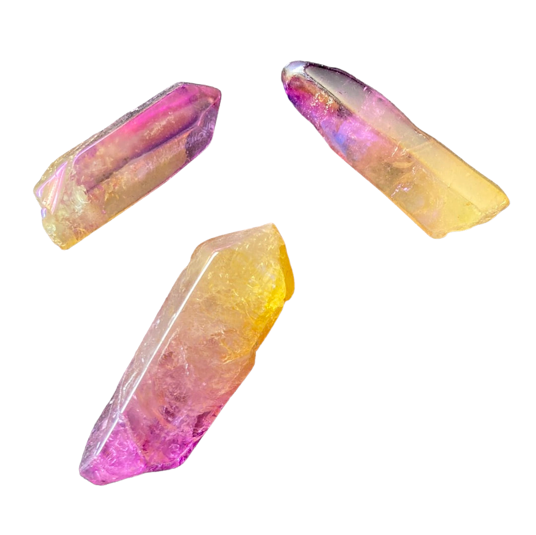 20-30g Purple & Yellow Aura Quartz Shard