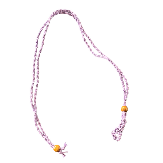 Purple Macrame Necklace