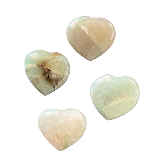 5-10g Green Moonstone Heart
