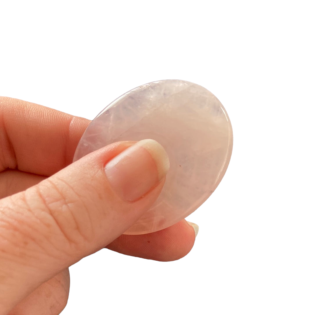 Rose Quartz Thumb Stone