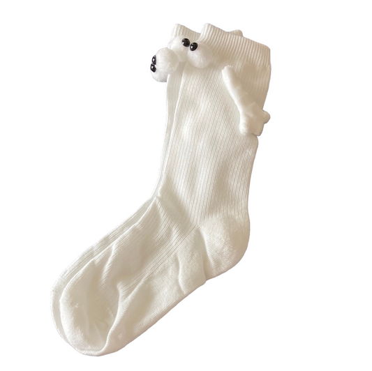 Holding Hands White Sock