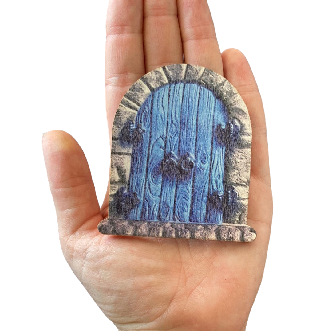 Double Blue Fairy Door