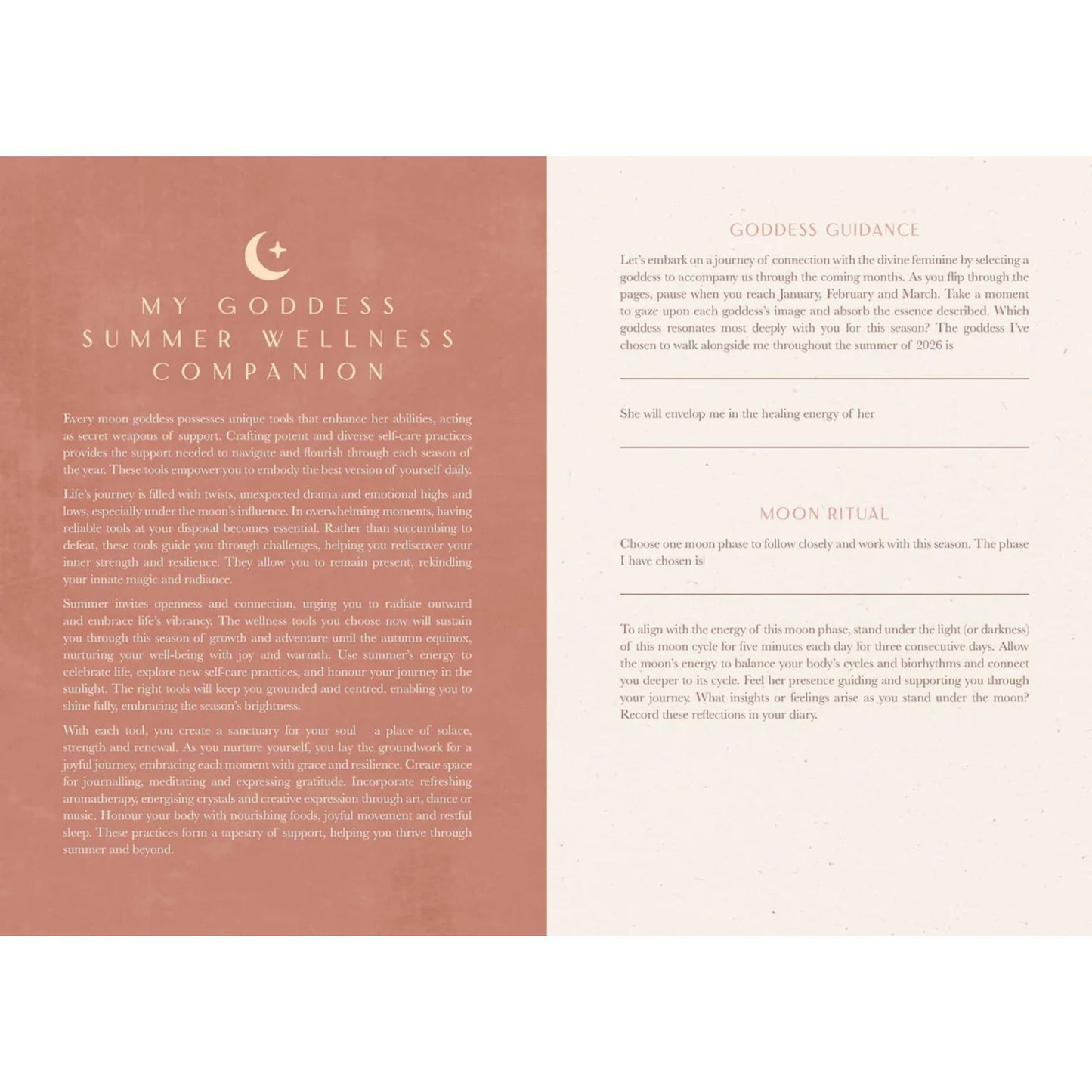 2026 Moon Goddess Diary Southern Hemisphere