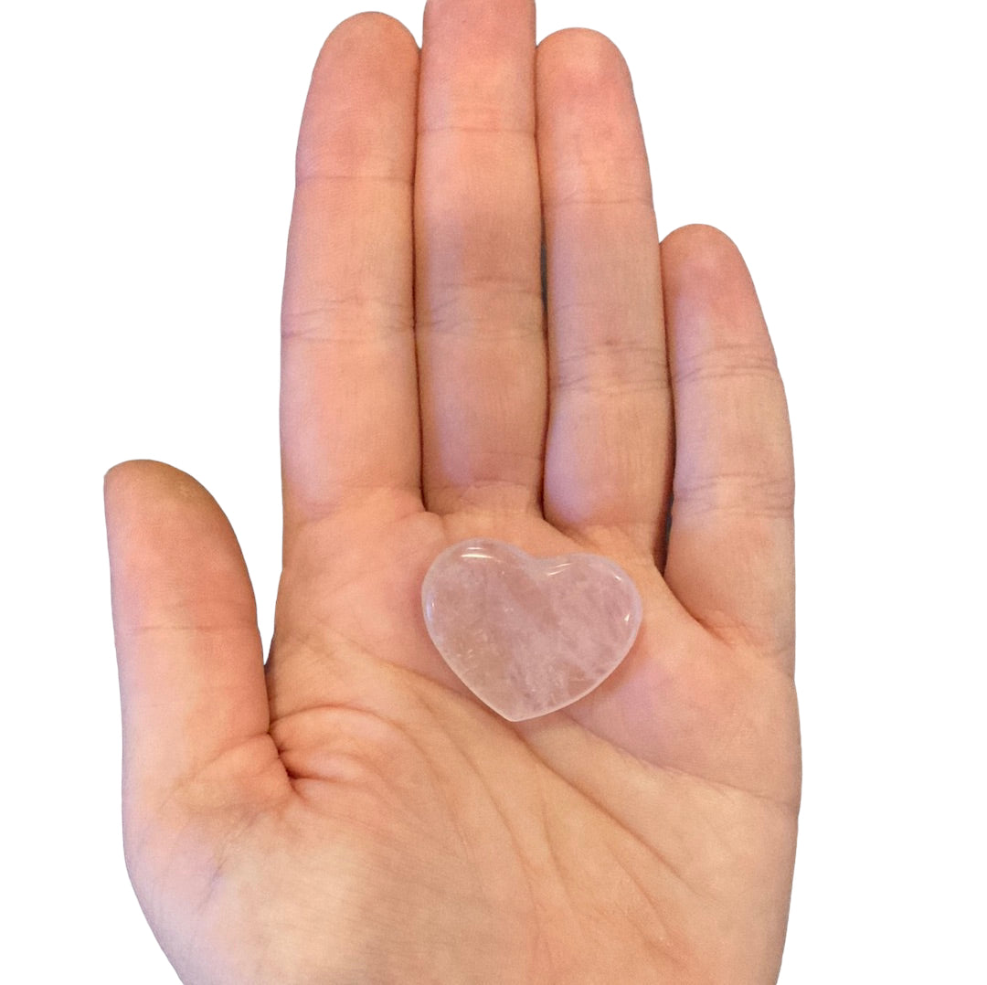 9g Rose Quartz Heart