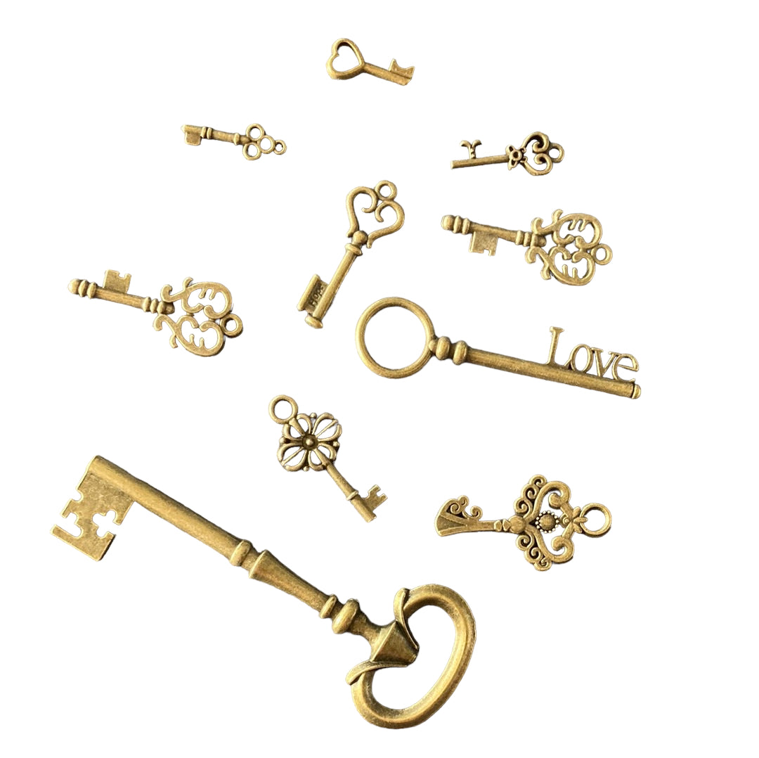 Bronze 10pc Bag of Keys
