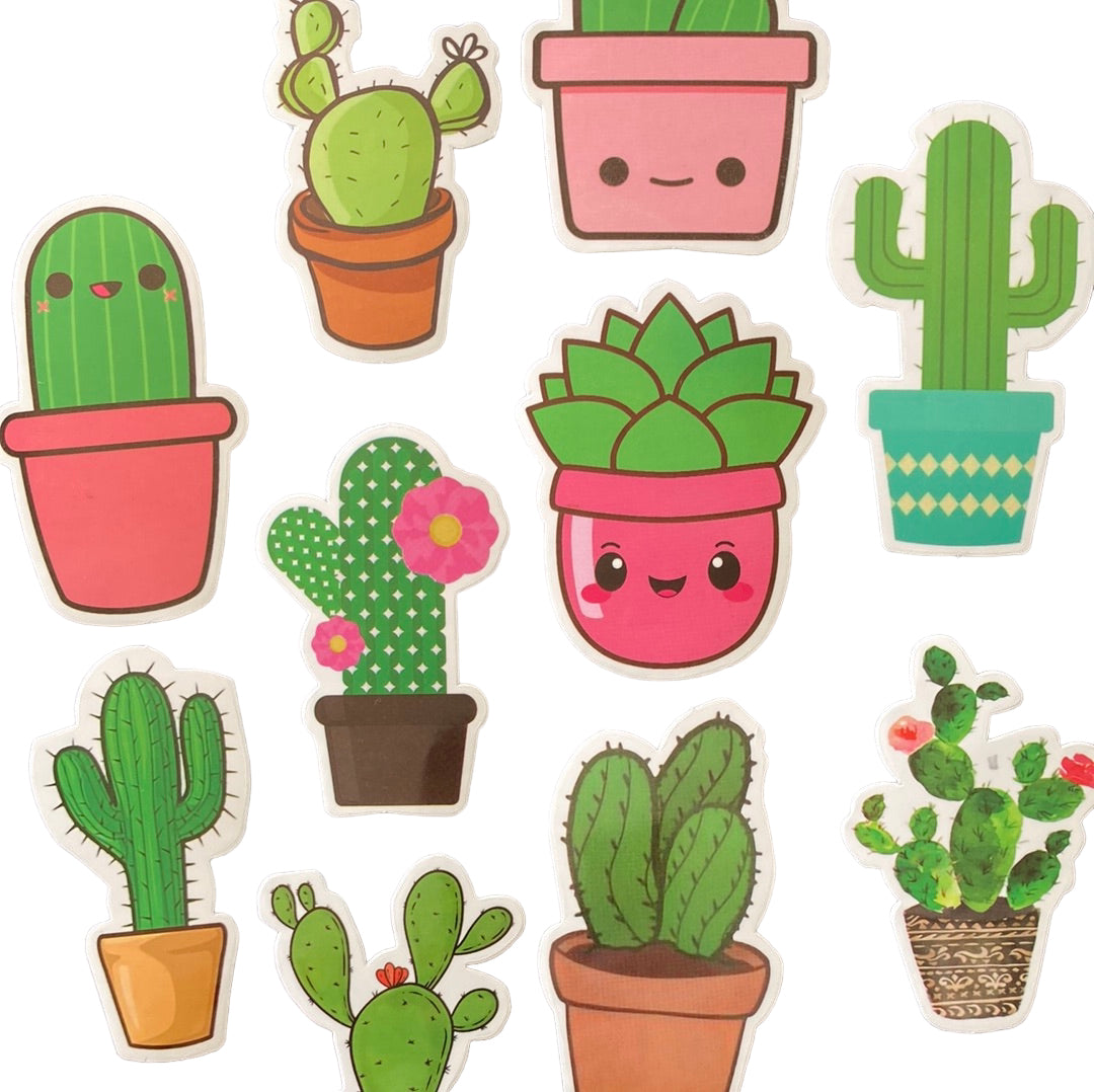 Fresh Cactus 10pc Bag of Stickers