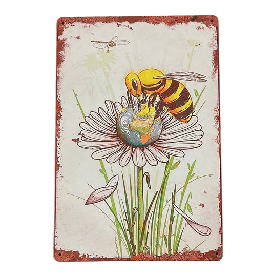 Honey Bee Metal Wall Art