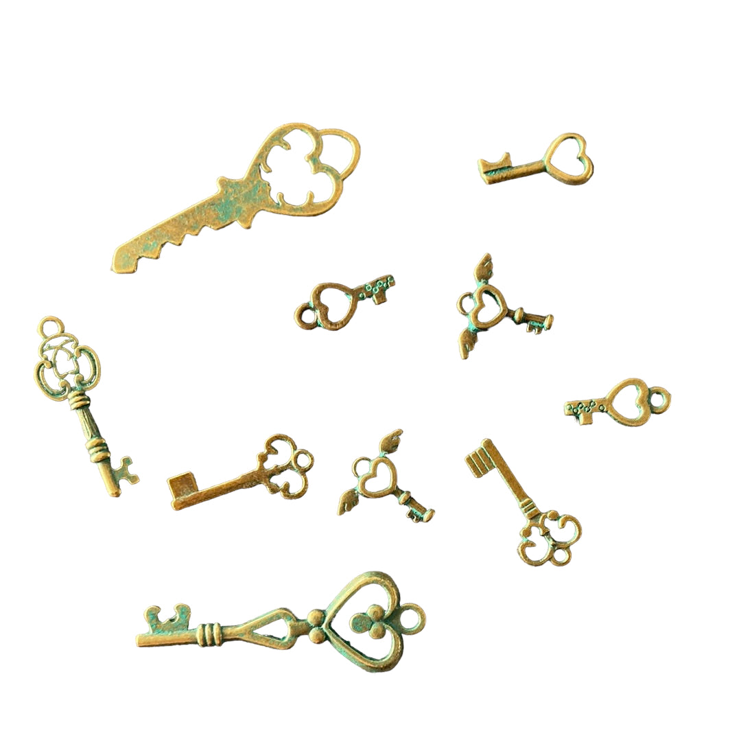 Ancient Green 10pc Bag of Keys