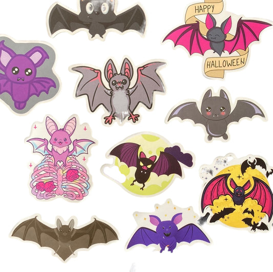 Bats 10pc Bag of Stickers