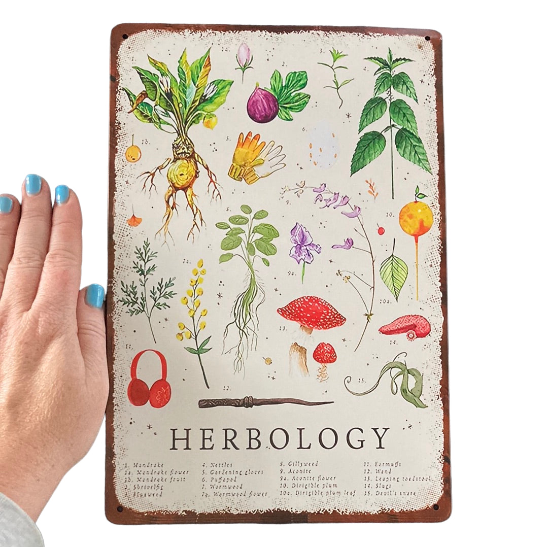 Herbology Metal Wall Art