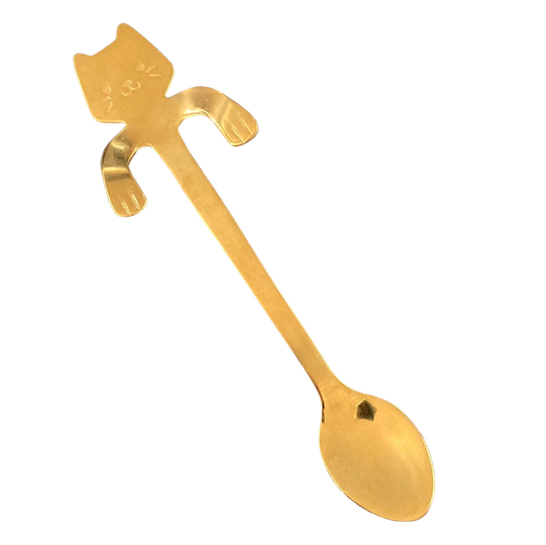Gold Cat Spoon