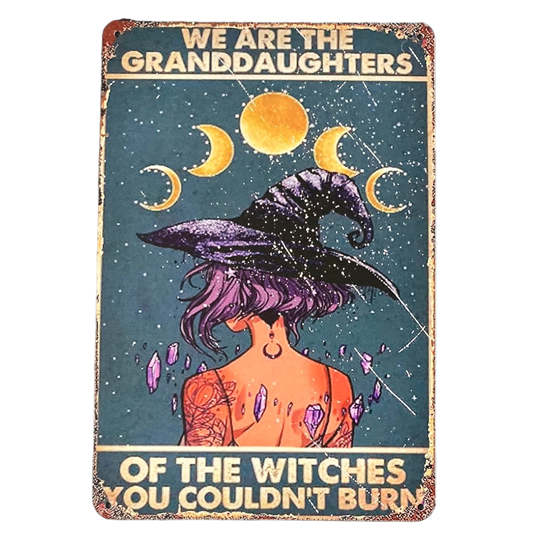 Granddaughters of Witches Metal Wall Art